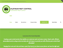 Tablet Screenshot of platinumpestcontrol.com.au